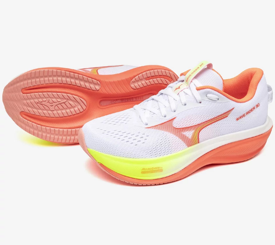 Mizuno White / Flamingo Coral w