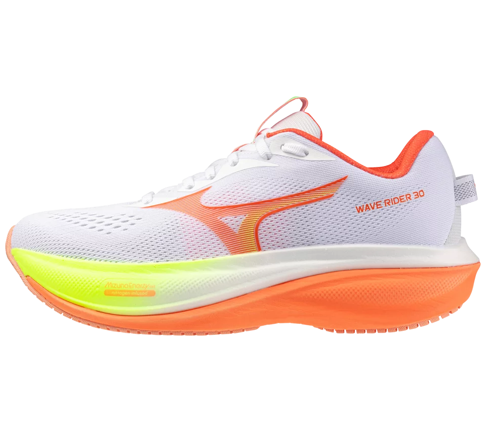 Mizuno White / Flamingo Coral w