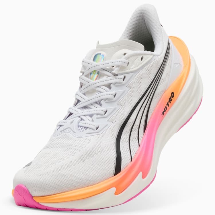 PUMA White-Poison Pink-Glowing Red