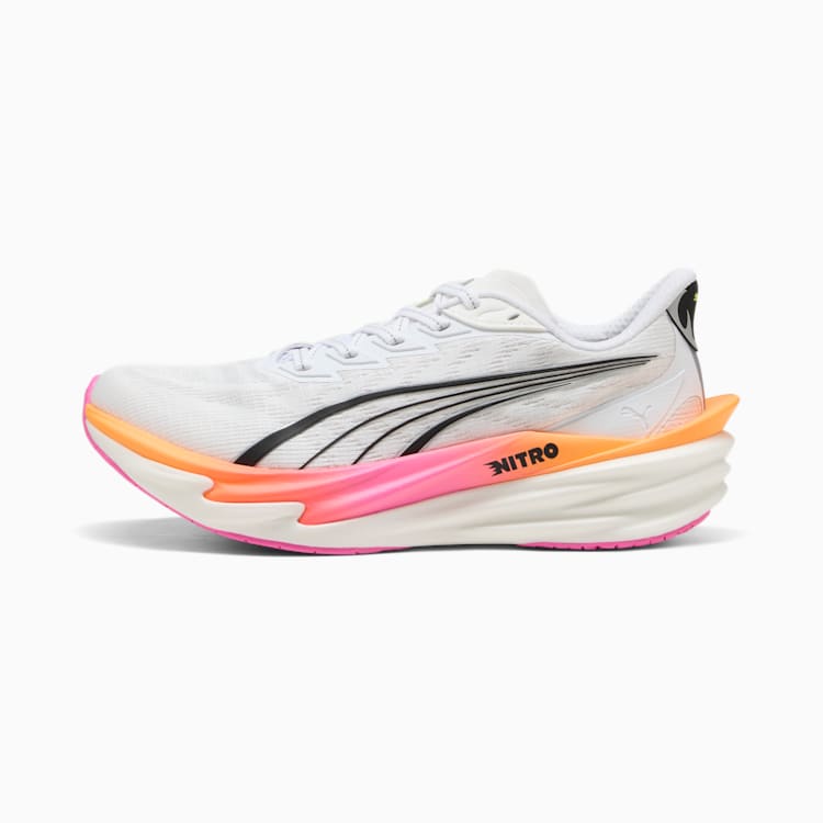 PUMA White-Poison Pink-Glowing Red